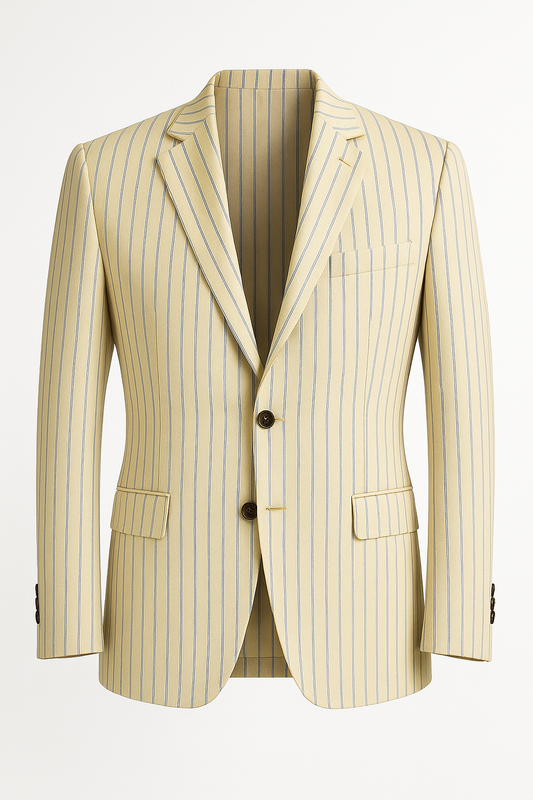 Classic Stripe Buttermilk Blazer