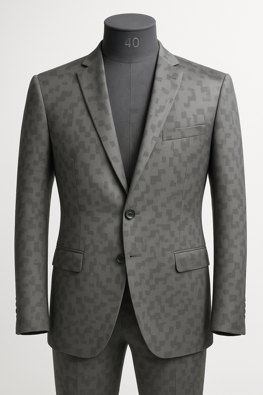 Elegant Urban Designer Textured Blazer