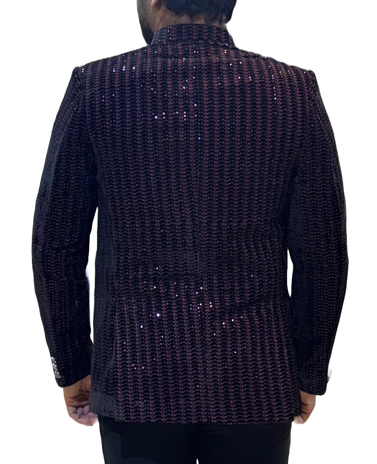 Exclusive Designer Layered Open Bandhgala