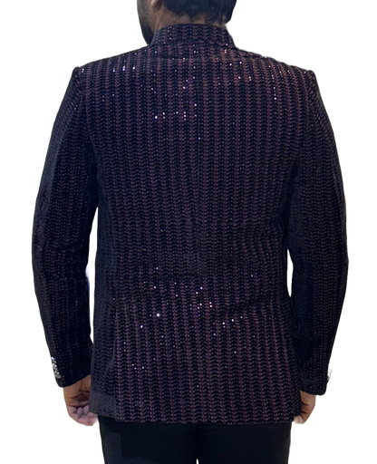 Exclusive Designer Layered Open Bandhgala