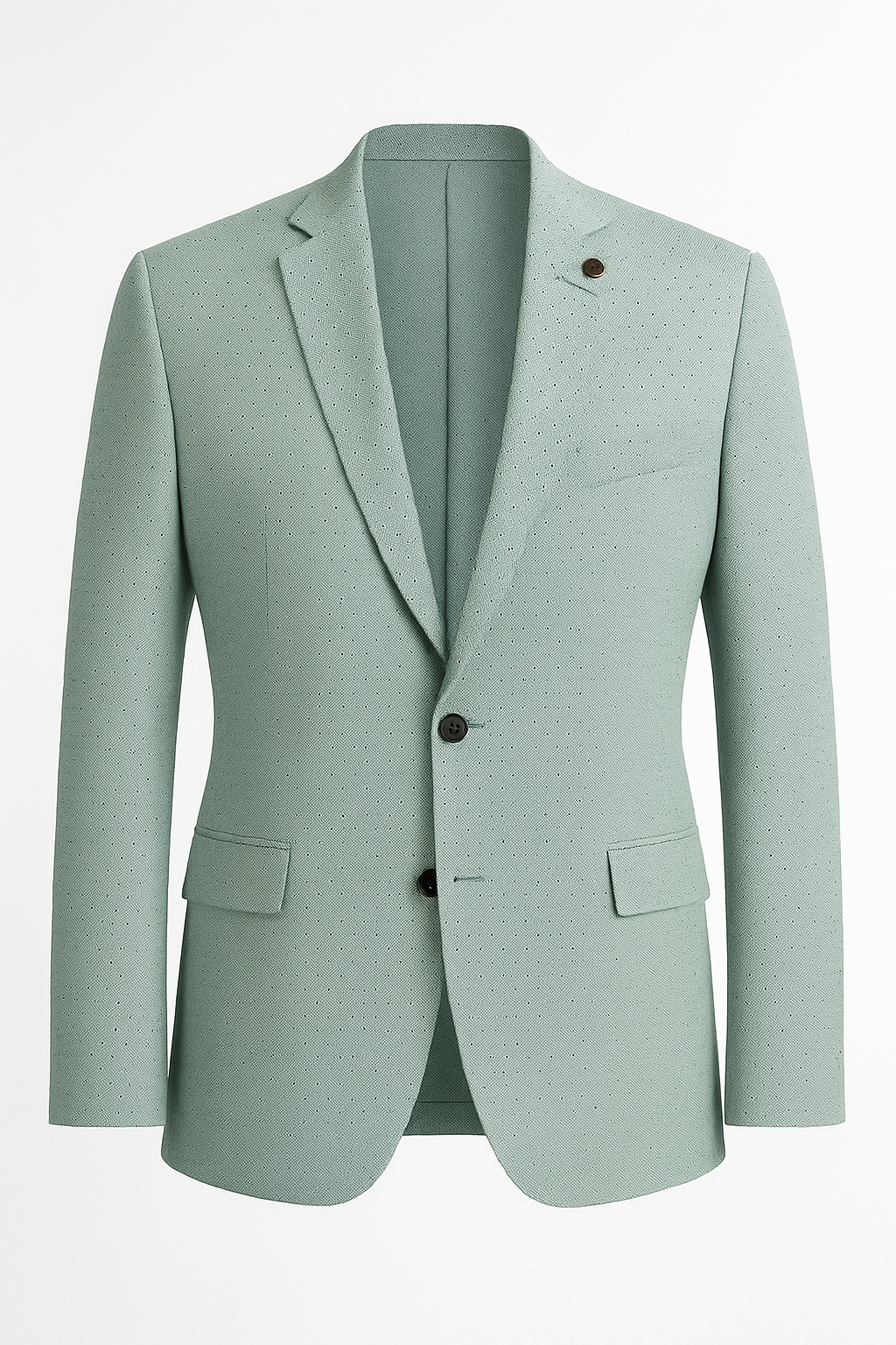 Stylish Aqua Light Green Blazer with sophisticated texture