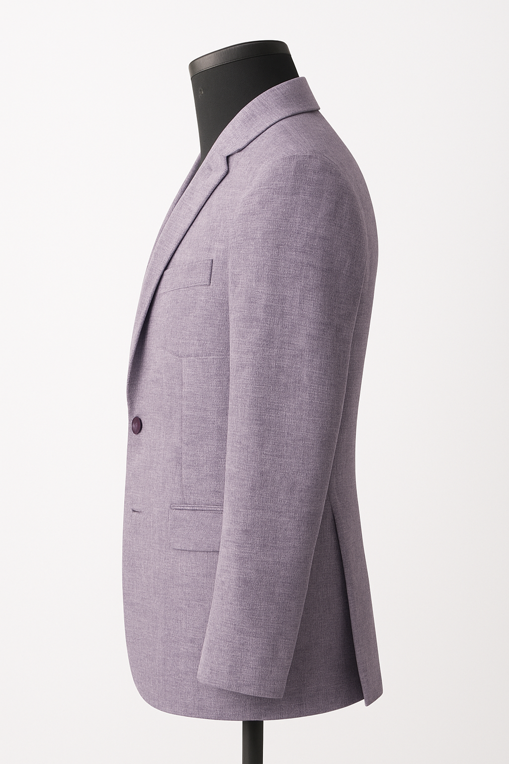 Contemporary textured Lavender White Blazer
