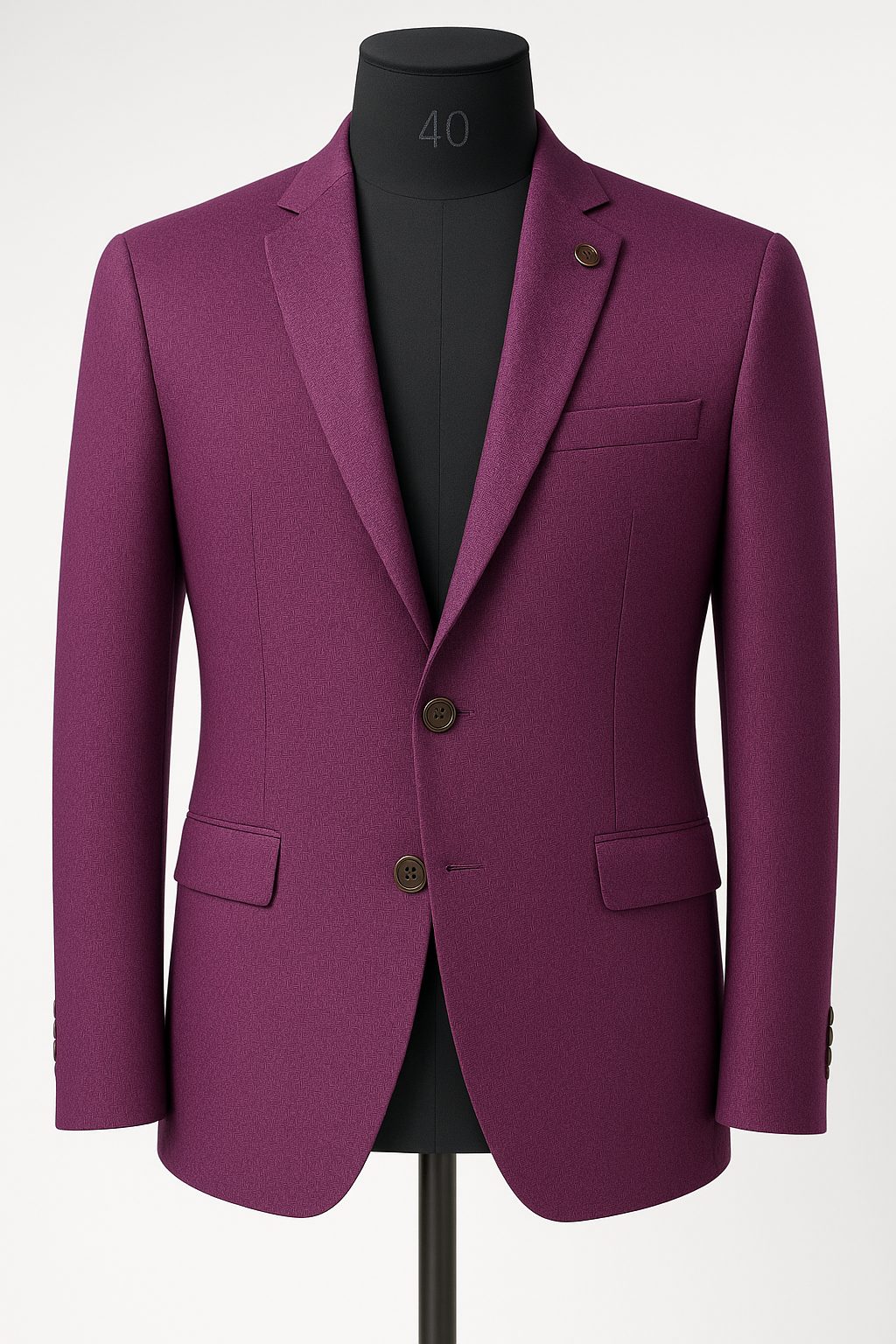 Premium textured Magenta Blazer