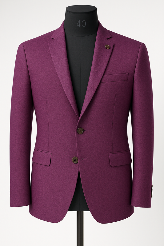 Premium textured Magenta Blazer