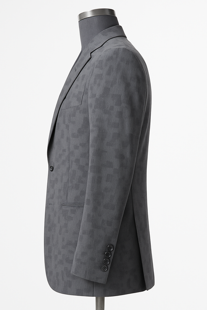 Elegant Urban Designer Textured Blazer