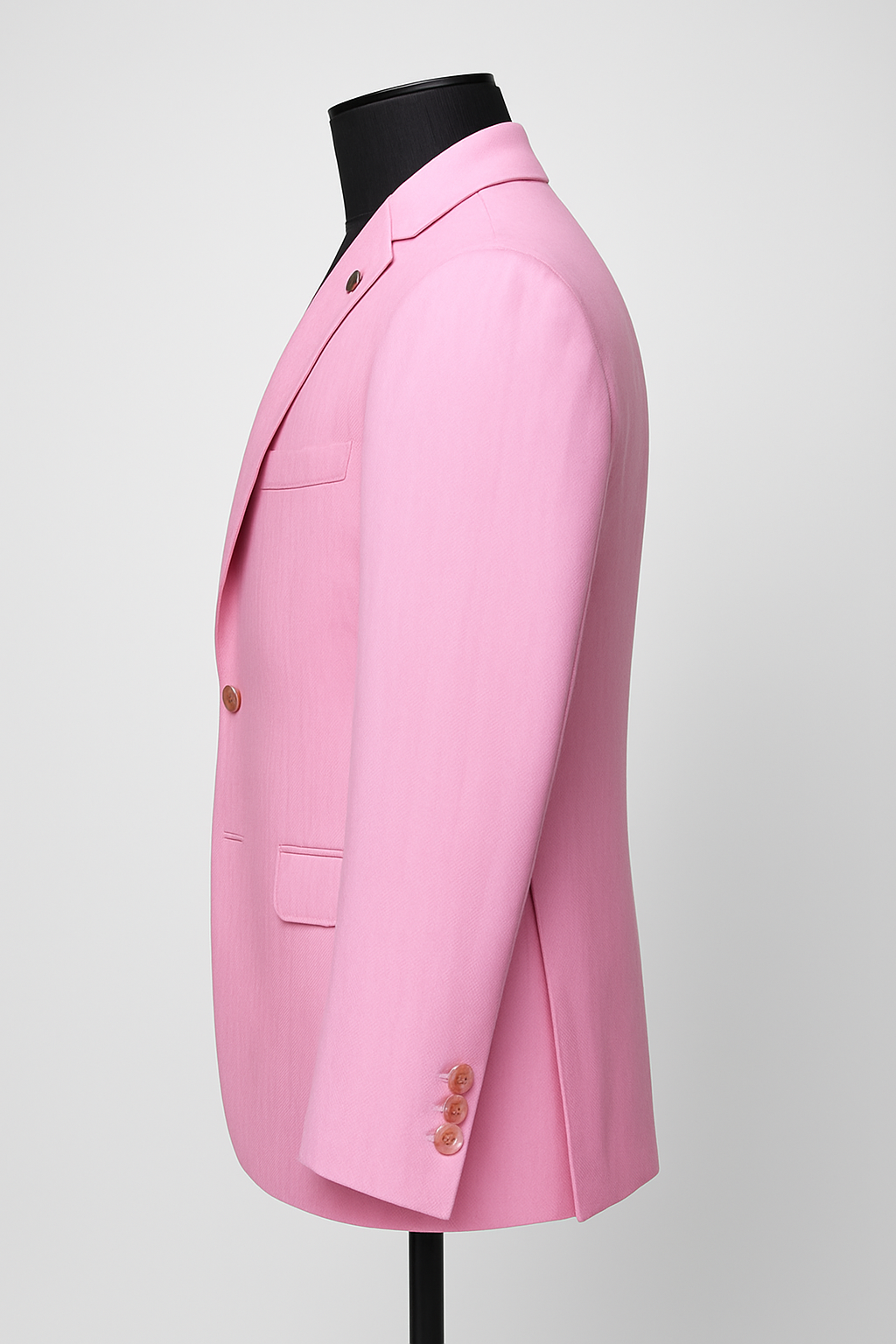 Aesthetic Textured Classic Pink Blazer