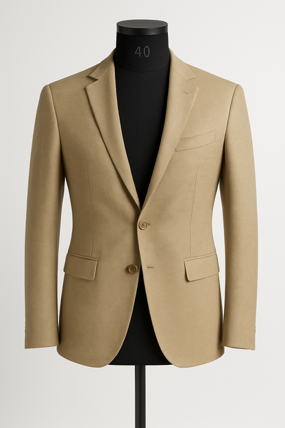Vintage Beige Gold Blazer