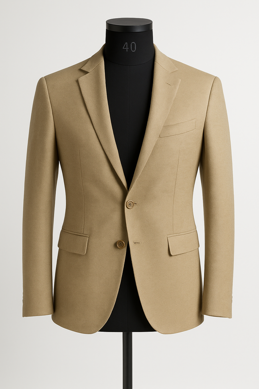 Vintage Beige Gold Blazer