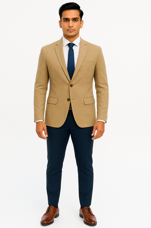Vintage Beige Gold Blazer