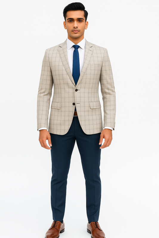Classic Geometric Designer Blazer