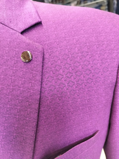 Premium textured Magenta Blazer
