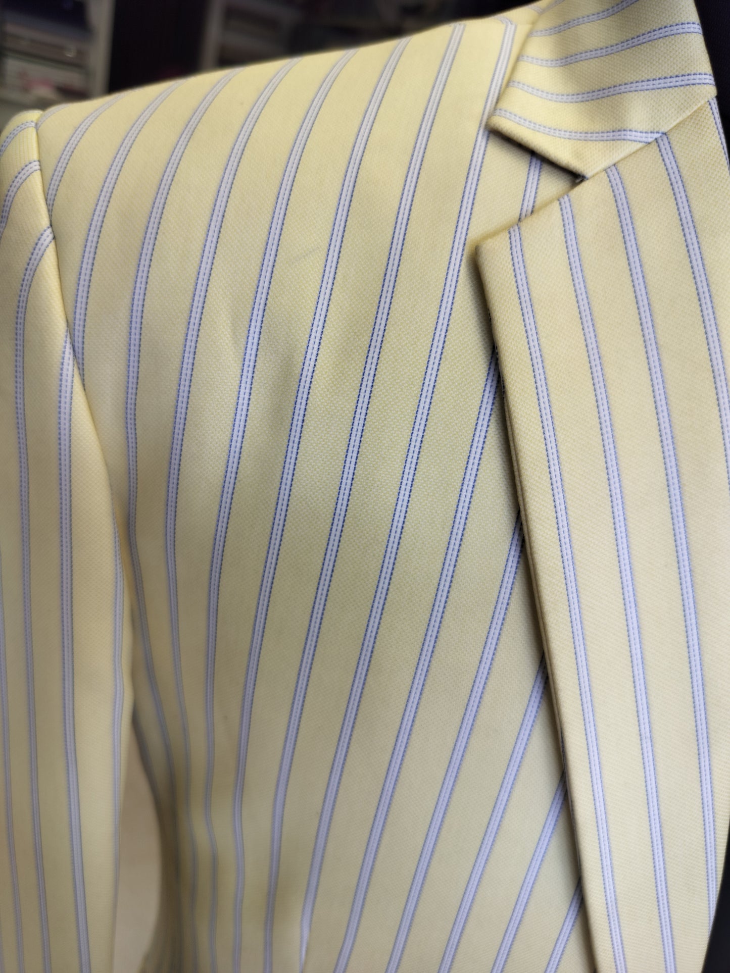 Classic Stripe Buttermilk Blazer
