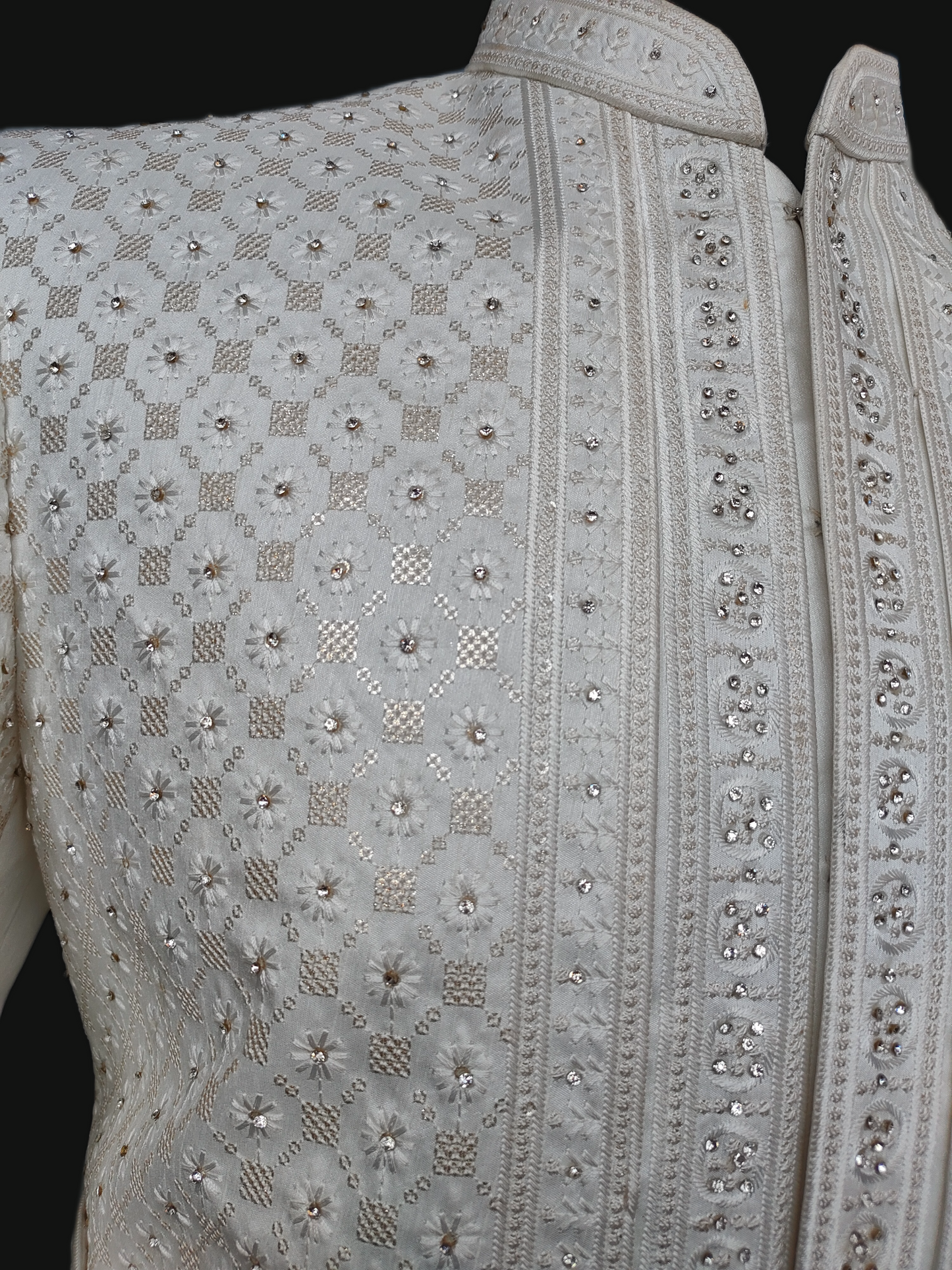 Majestic Designer White Sherwani