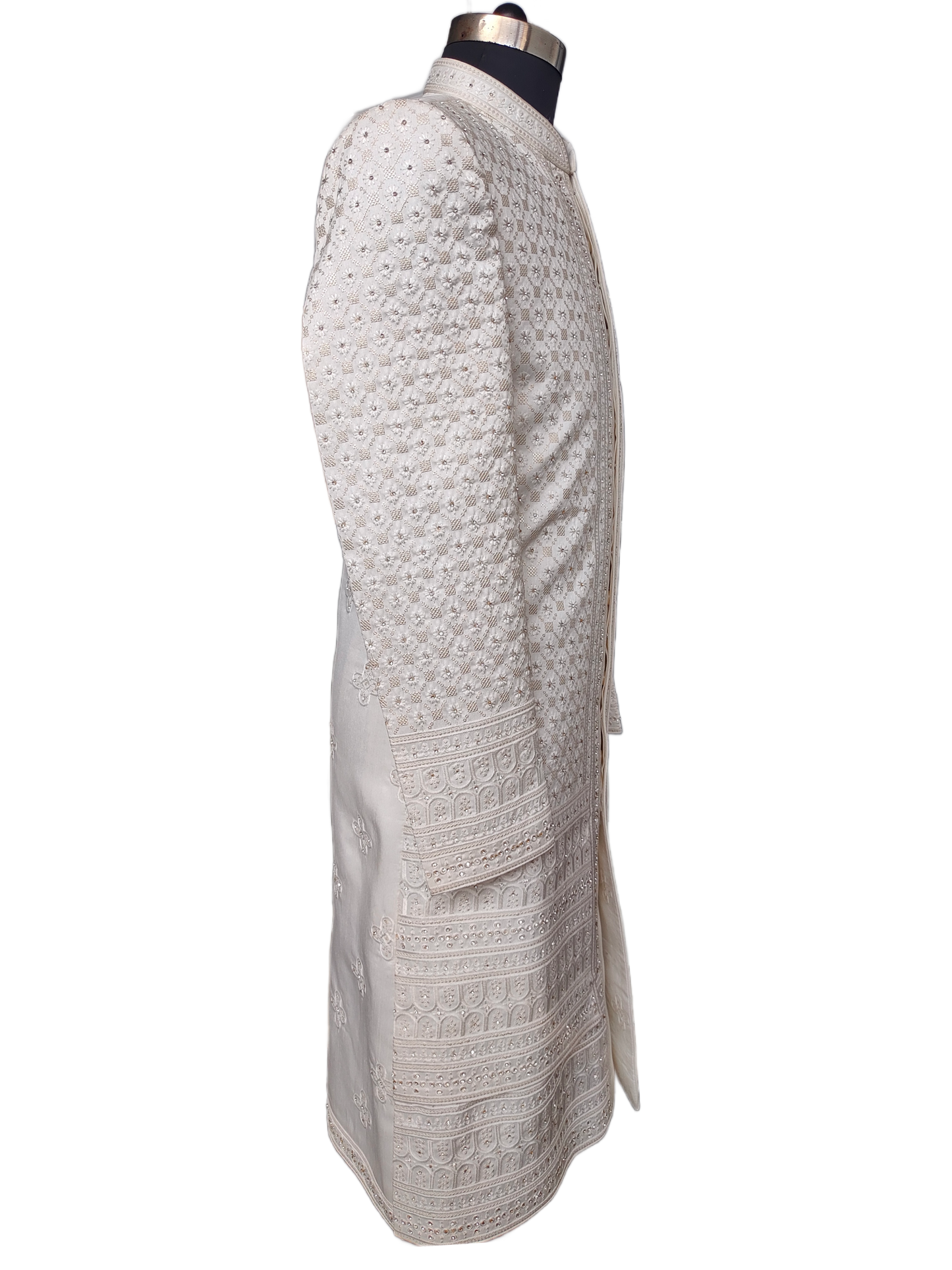 Majestic Designer White Sherwani