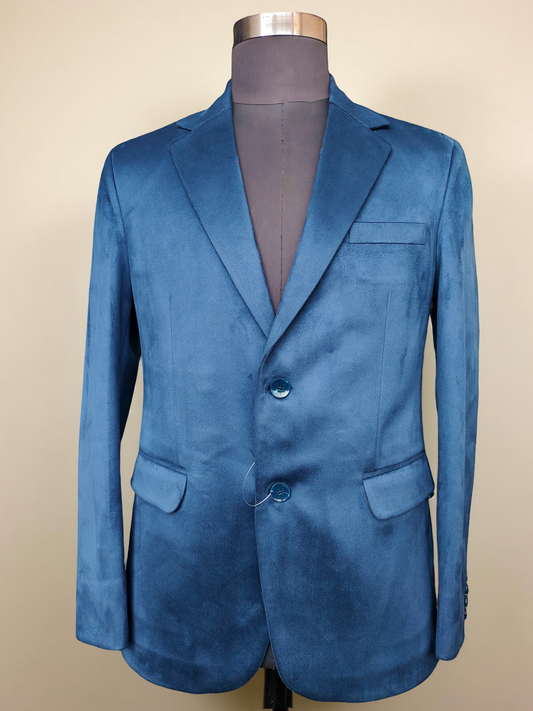 Classic Suede Blue Blazer