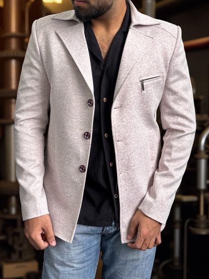 Designer Shacket Blazer with multi-pockets