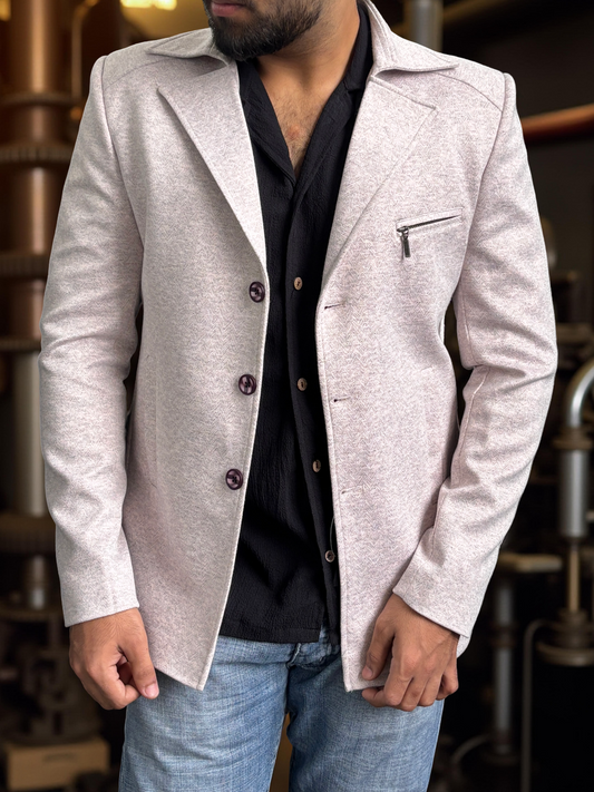 Designer Shacket Blazer with multi-pockets