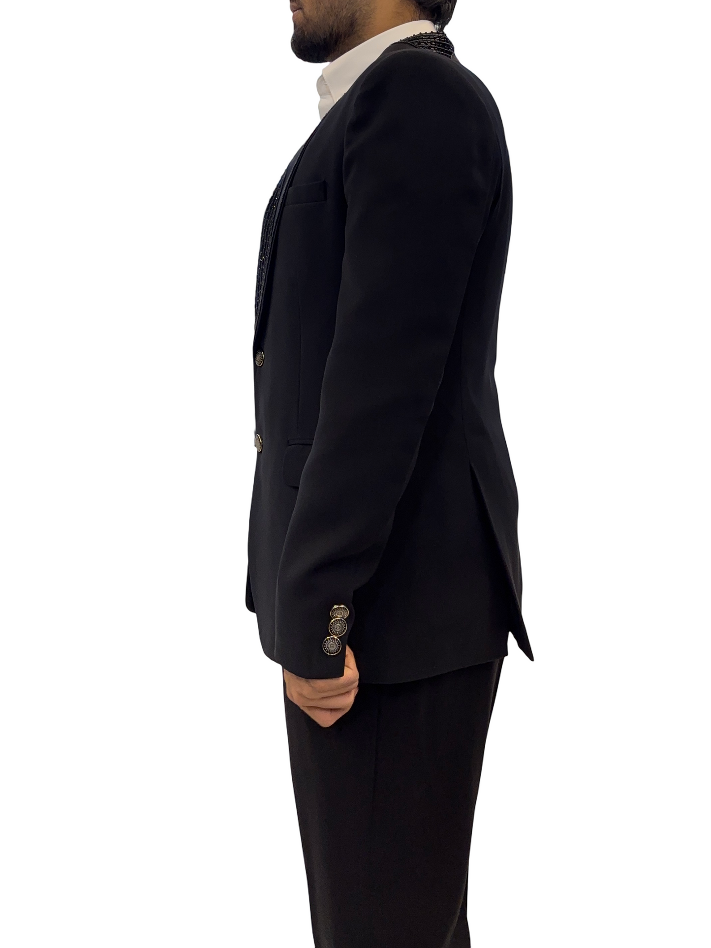 Ethnic Designer 3 Pc Suit Black