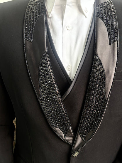 Ethnic Designer 3 Pc Suit Black