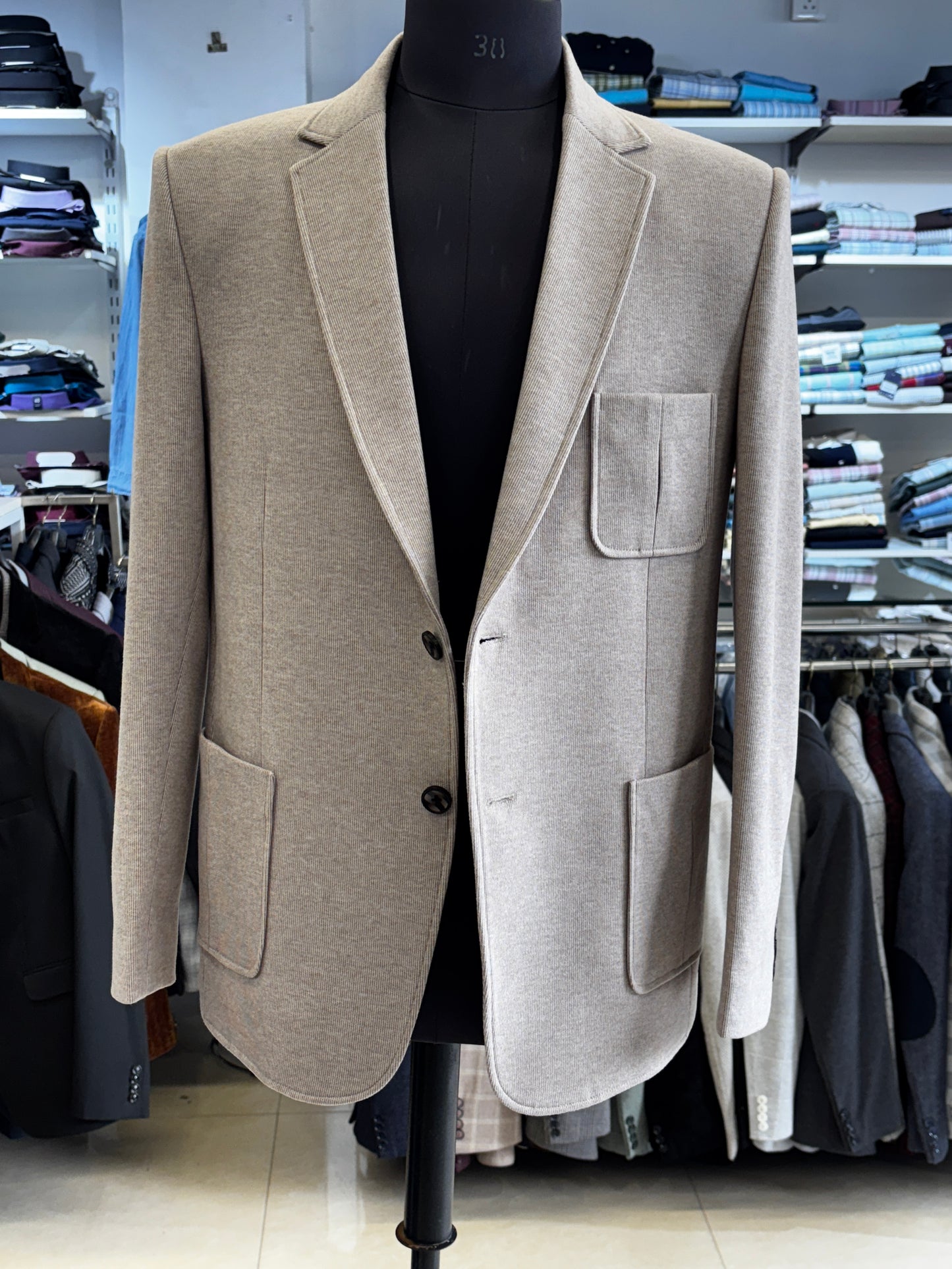 Aesthetic Corduroy Blazer Multi Pocket