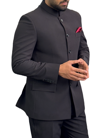 Elegant Designer Black Bandhgala