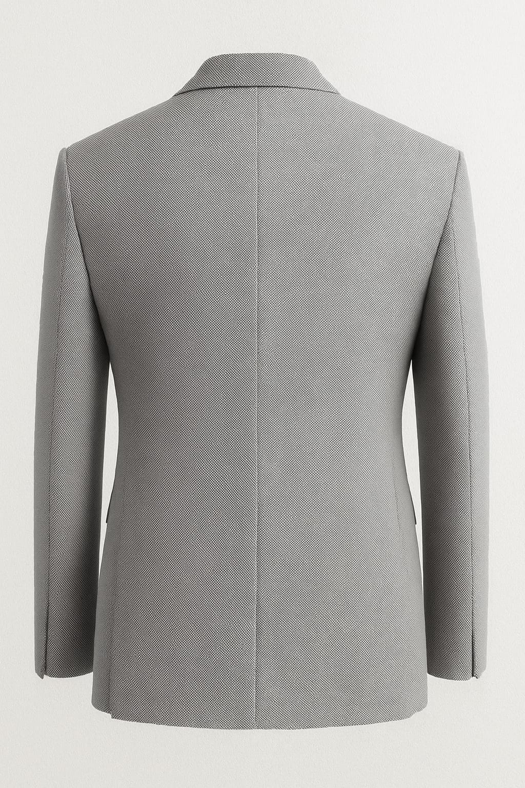 Elegant White Black Textured Blazer