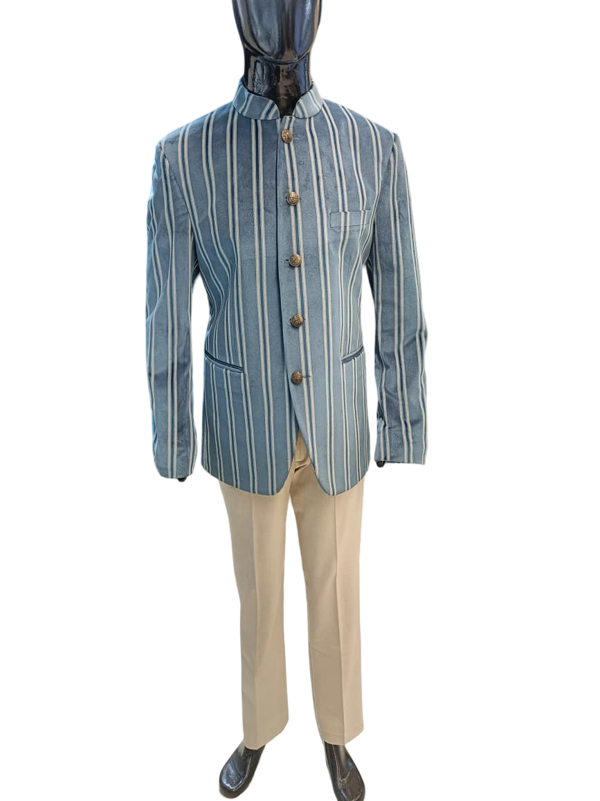 Royal Velvet Aesthetic Bandhgala