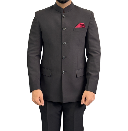 Elegant Designer Black Bandhgala