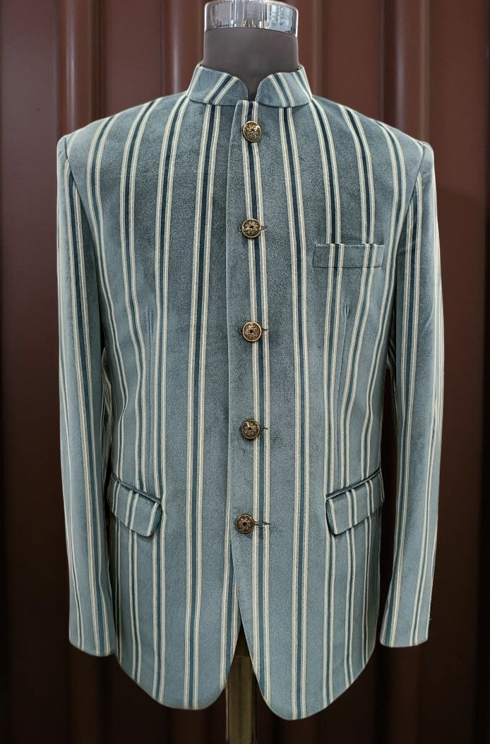 Royal Velvet Aesthetic Bandhgala