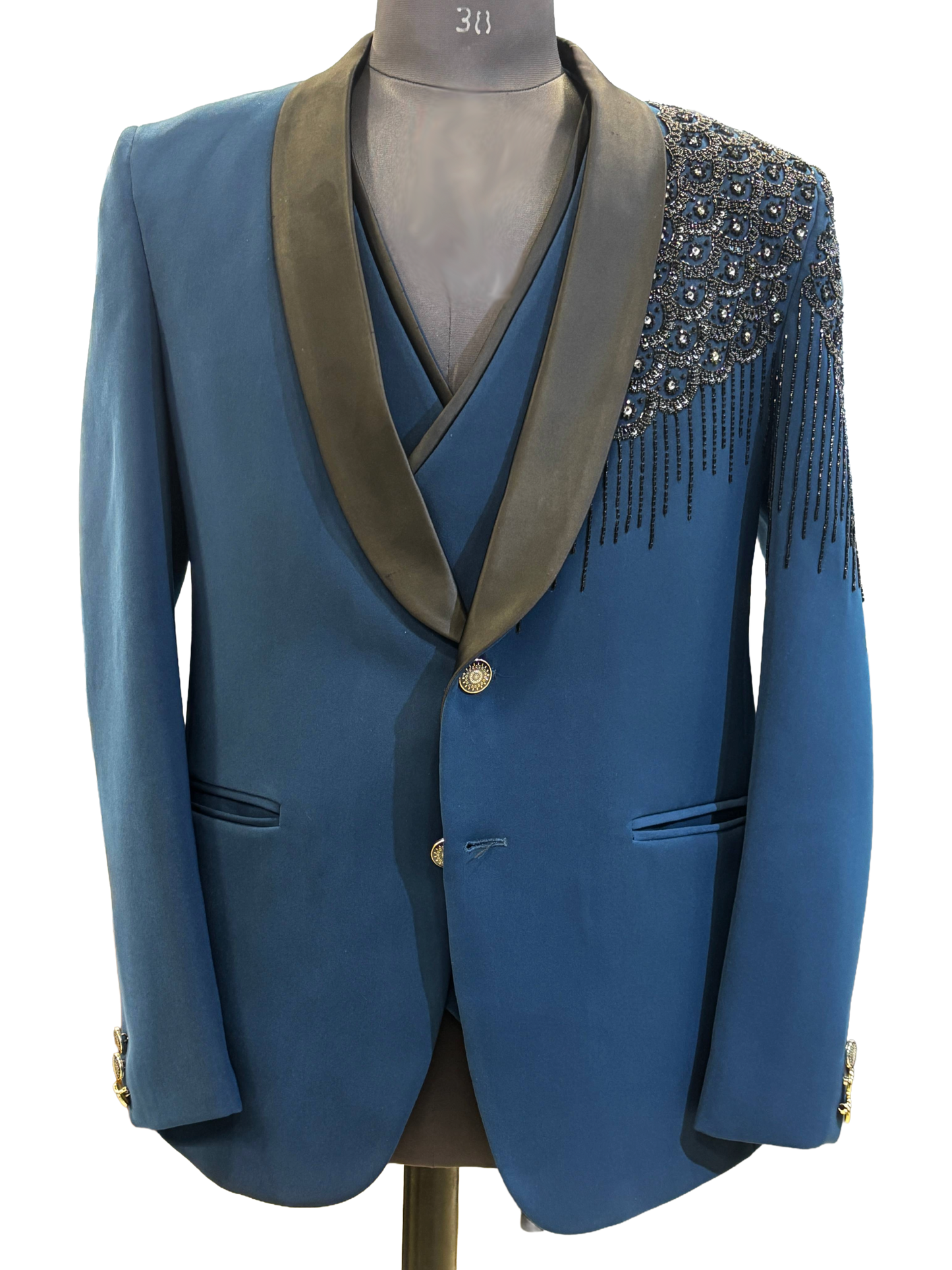 Ethnic Designer 2 Pc Suit Blue