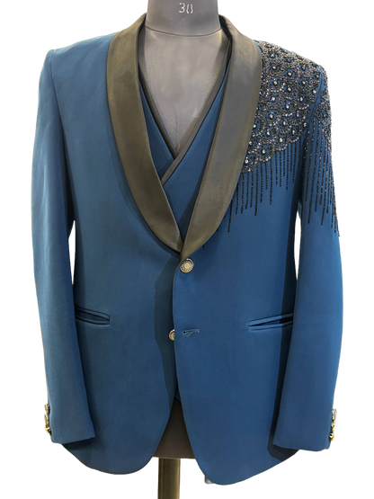 Ethnic Designer 2 Pc Suit Blue