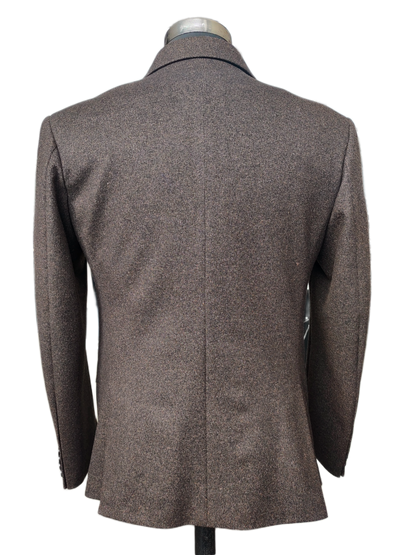 Refined Tweed Brown Melange Blazer