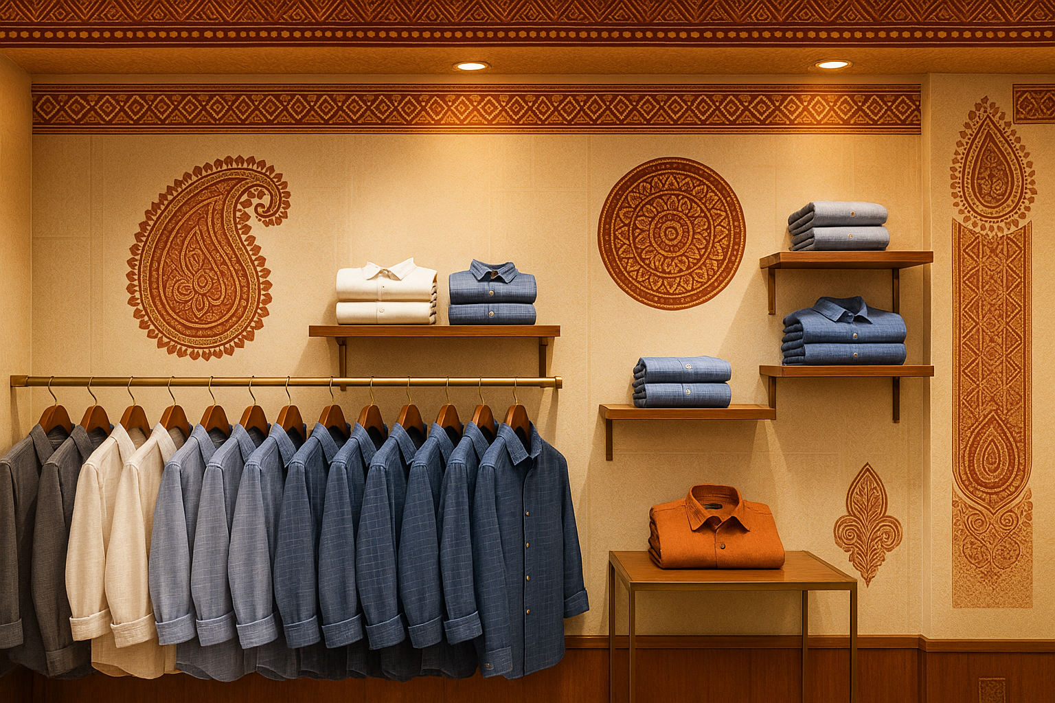 Casual shirt showroom ethinic design home page image
