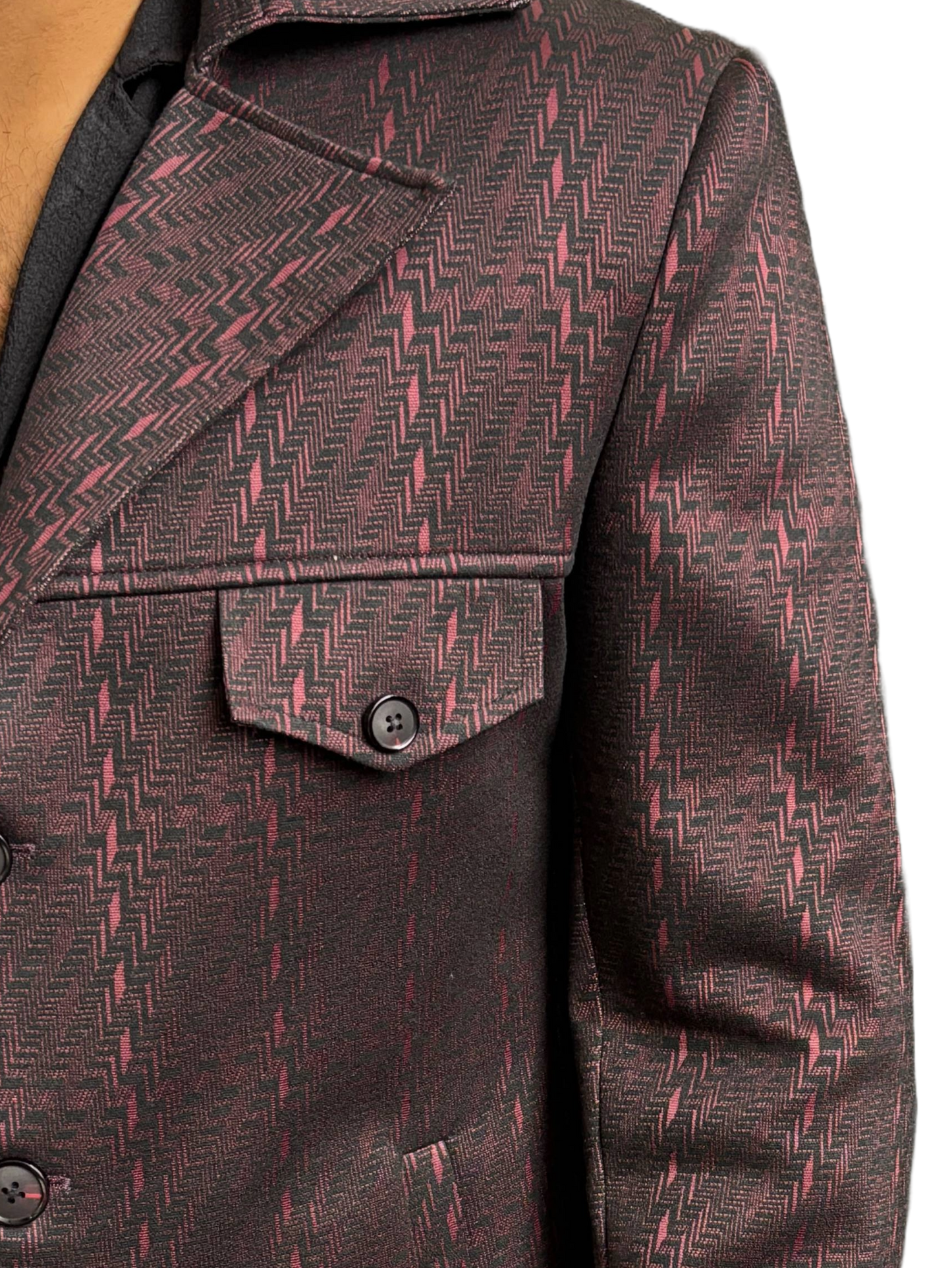 Designer Urban Maroon Blazer with multi-pockets