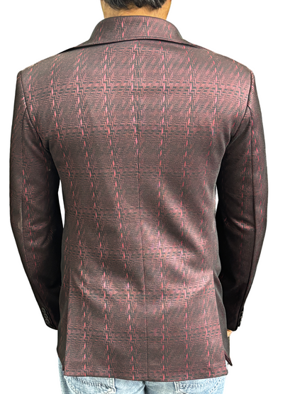 Designer Urban Maroon Blazer with multi-pockets