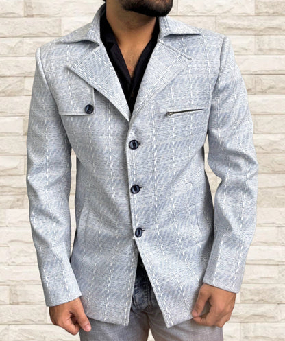 Stylish Shacket Blazer with multi-pockets