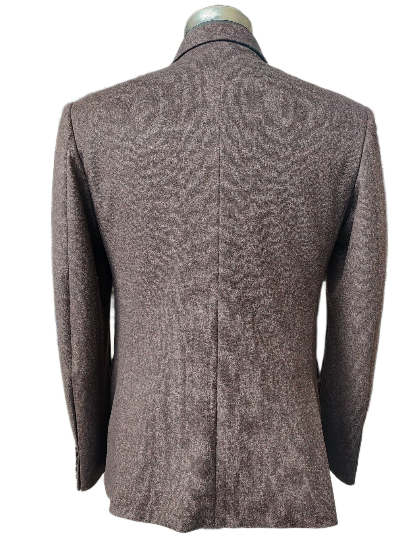 Refined Tweed Burgundy Melange Blazer