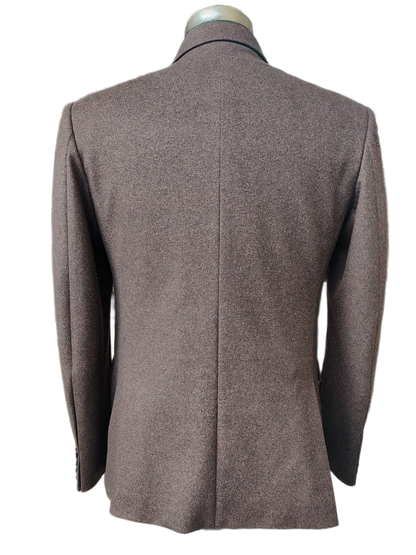 Refined Tweed Burgundy Melange Blazer