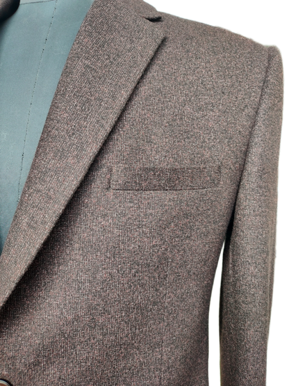 Refined Tweed Burgundy Melange Blazer